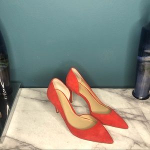 Ann Taylor Felipa Dorsay Suede Pumps